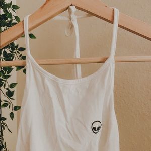 brandy melville alien patch halter top